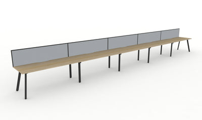 1200mm Wide x 750mm Deep / Natural Oak Top / Black Frame