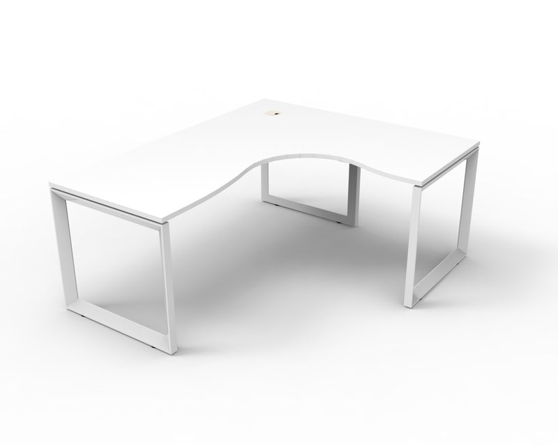 Deluxe Infinity Loop Leg Corner Workstation