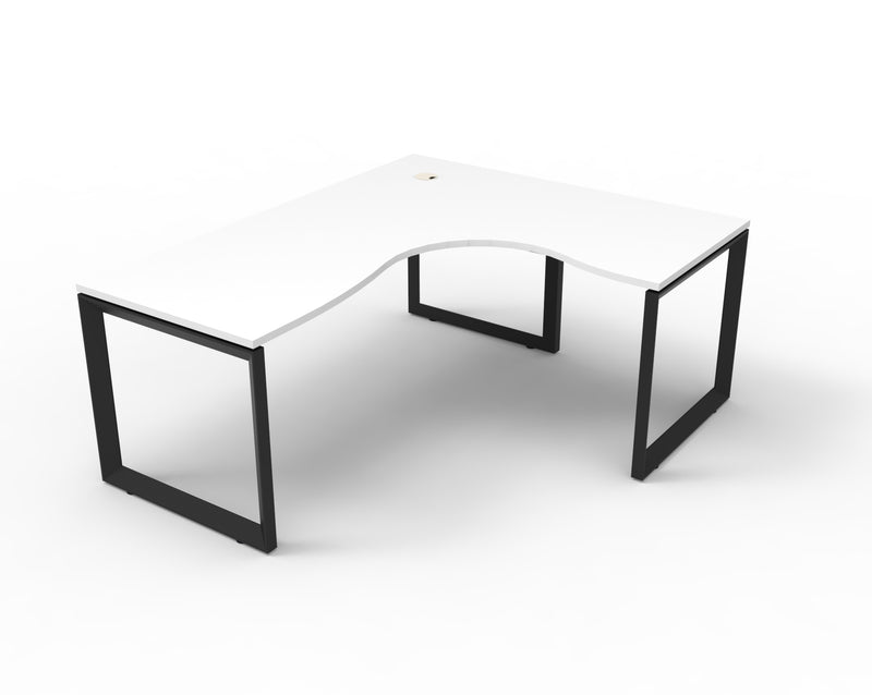 Deluxe Infinity Loop Leg Corner Workstation