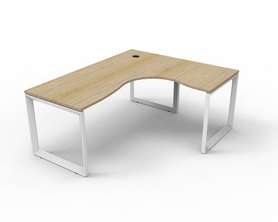 Deluxe Infinity Loop Leg Corner Workstation