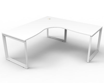 Deluxe Infinity Loop Leg Corner Workstation