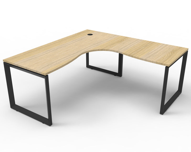 Deluxe Infinity Loop Leg Corner Workstation