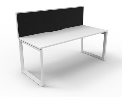 Deluxe Infinity Loop Leg Single Sided Workstations - With Screen