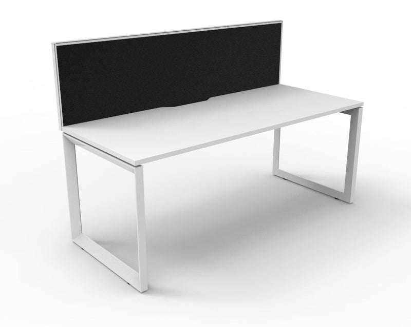 Deluxe Infinity Loop Leg Single Sided Workstations - With Screen