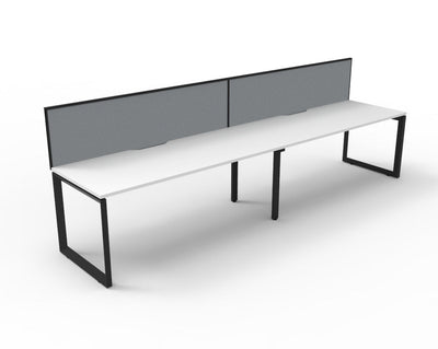 Deluxe Infinity Loop Leg Single Sided Workstations - With Screen