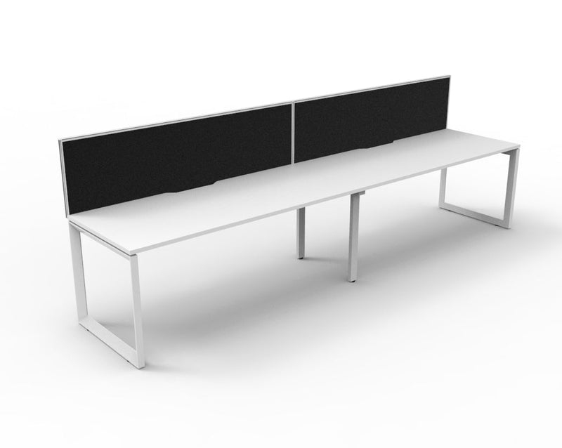 Deluxe Infinity Loop Leg Single Sided Workstations - With Screen