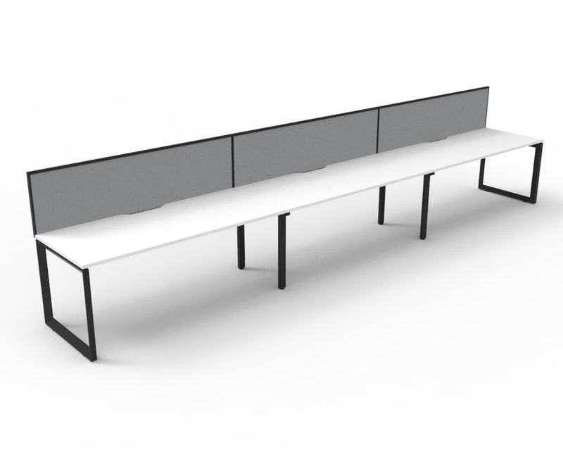 Deluxe Infinity Loop Leg Single Sided Workstations - With Screen