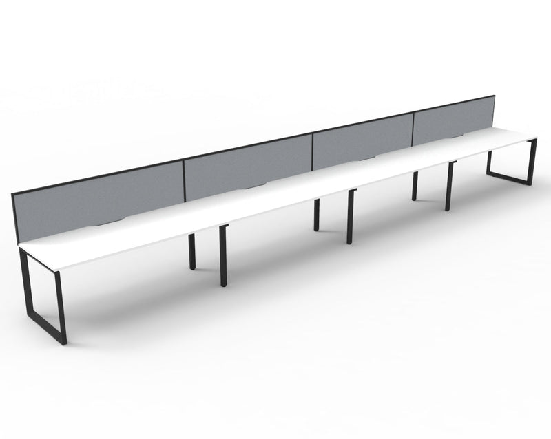 Deluxe Infinity Loop Leg Single Sided Workstations - With Screen