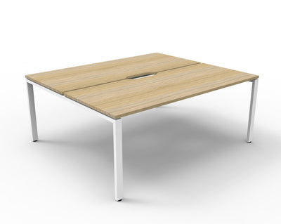 Deluxe Infinity Profile Leg Back To Back Workstations - No Screen