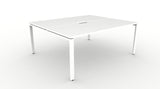 Deluxe Infinity Profile Leg Back To Back Workstations - No Screen