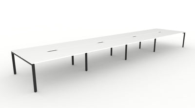 Deluxe Infinity Profile Leg Back To Back Workstations - No Screen