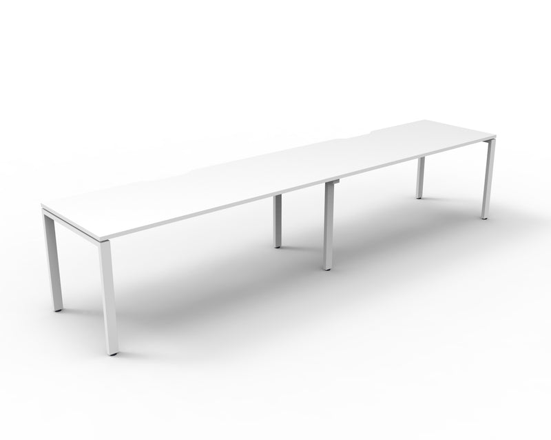 Deluxe Infinity Profile Leg Single Sided Workstations - No Screen