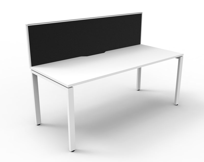 Deluxe Infinity Profile Leg Single Sided Workstations - With Screen