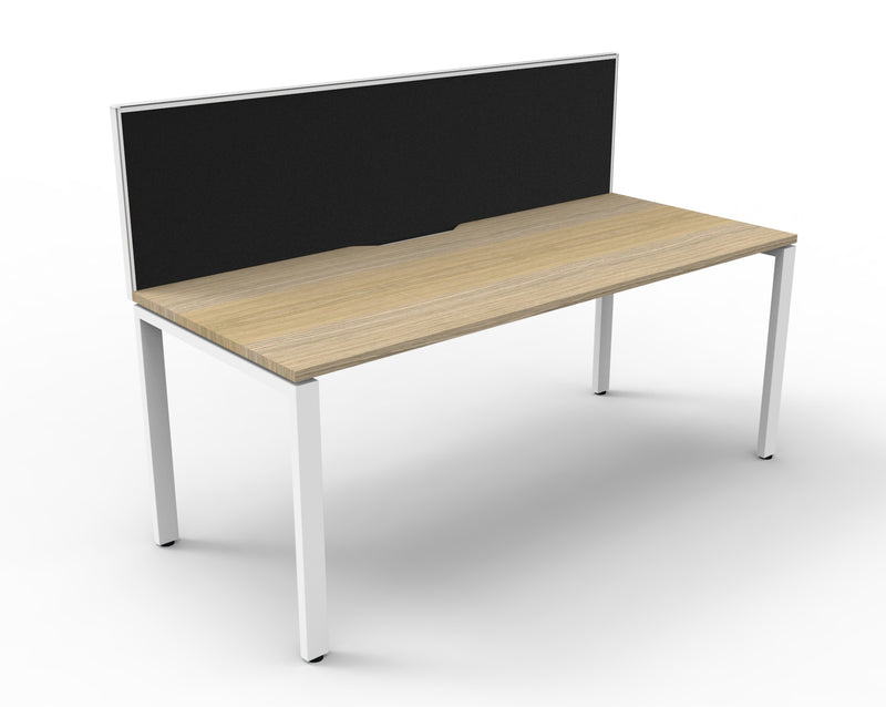 Deluxe Infinity Profile Leg Single Sided Workstations - With Screen