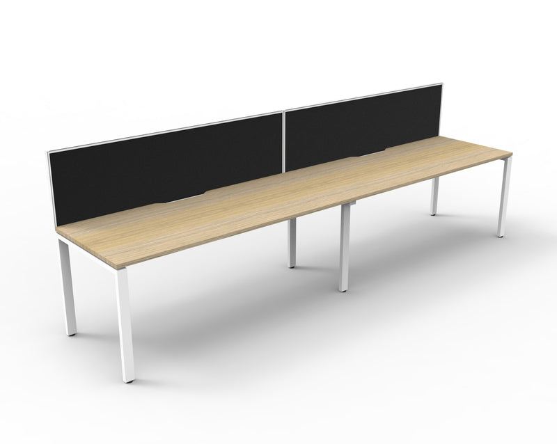 Deluxe Infinity Profile Leg Single Sided Workstations - With Screen