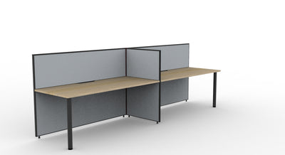 Shush30 Round Leg Single Sided Workstations - 1200mm High Screens