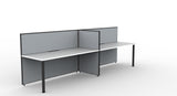Shush30 Round Leg Single Sided Workstations - 1200mm High Screens