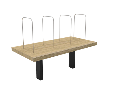 Desk Mount / Natural Oak / Black