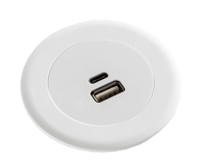 1 x USB A/C / 500 mm Interconnecting Tag Lead / White