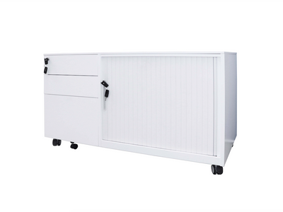 Drawers On Left / White Satin