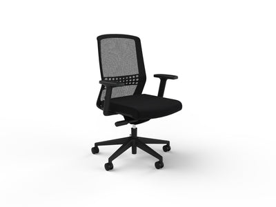 Height adjustable armrests / Black Fabric