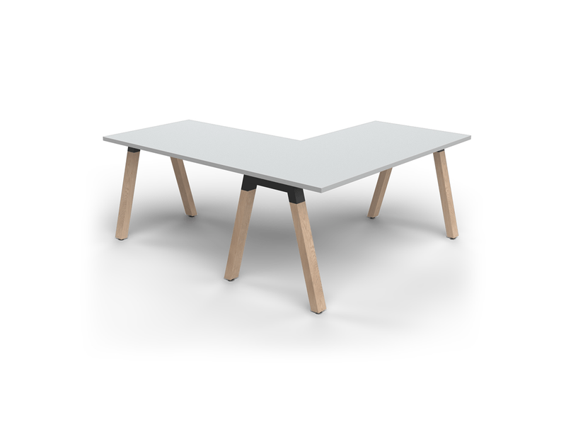Plantation Single User Office Desk and Return