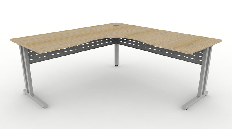 Deluxe C Leg Corner Workstation - 750mm Deep