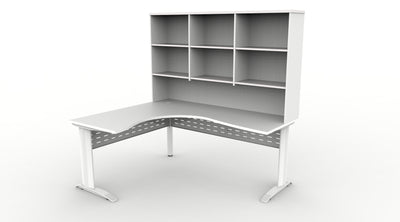 1800mm W x 1500mm W x 700mm D x 730mm H / Natural White / White