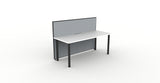 Shush30 Round Leg Single Sided Workstations - 1200mm High Screens