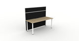 Shush30 Round Leg Single Sided Workstations - 1500mm High Screens