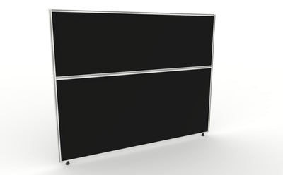 1500mm Wide / 1200mm High / Black Fabric / White Frame