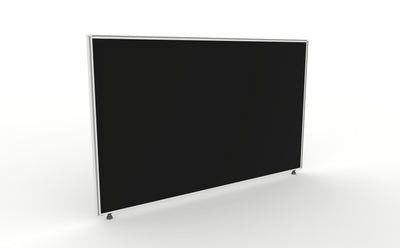 1500mm Wide / Black Fabric / White Frame