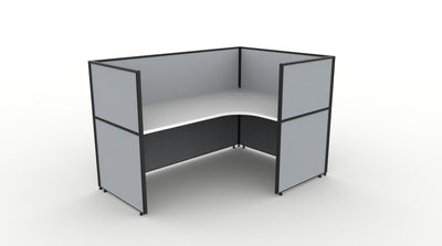 Shush30 Screen Hung 1 Person Corner Workstation