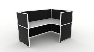 Shush30 Screen Hung 1 Person Corner Workstation