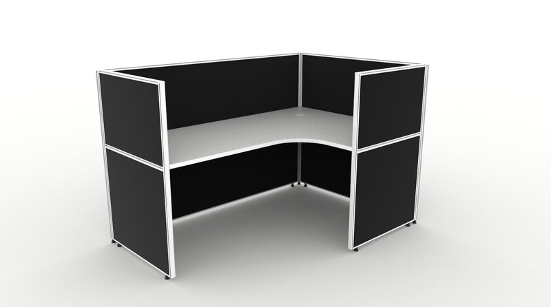 Shush30 Screen Hung 1 Person Corner Workstation