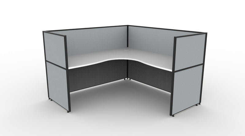 Shush30 Screen Hung 1 Person Corner Workstation