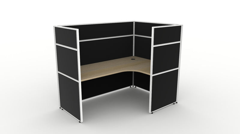 Shush30 Screen Hung 1 Person Corner Workstation