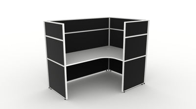 Shush30 Screen Hung 1 Person Corner Workstation