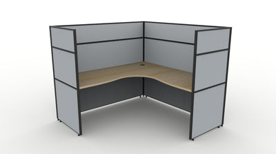 Shush30 Screen Hung 1 Person Corner Workstation