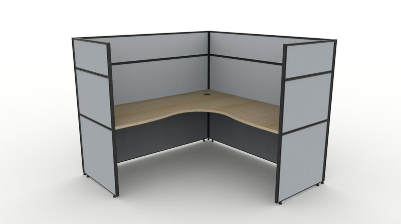 Shush30 Screen Hung 1 Person Corner Workstation