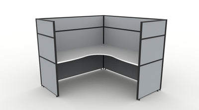 Shush30 Screen Hung 1 Person Corner Workstation