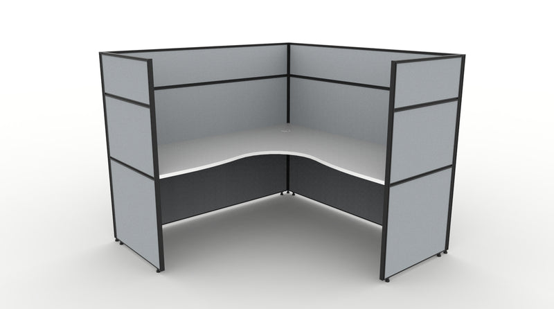 Shush30 Screen Hung 1 Person Corner Workstation