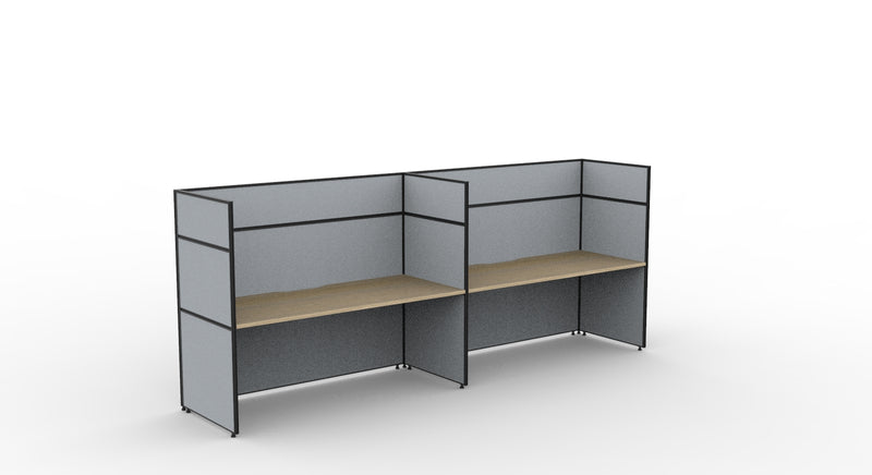 Shush30 Screen Hung Single Sided Workstations - 1500mm High Screens